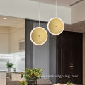 UFO shape chandelier lamp gold led pendant light